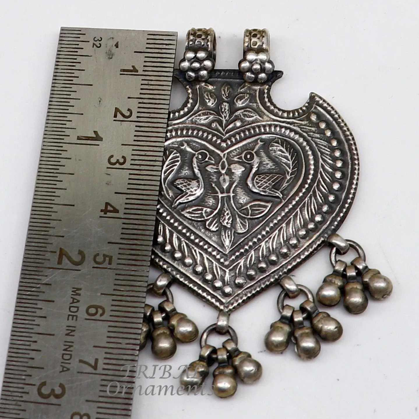 925 sterling silver handmade vintage peacock design pendant, excellent pendant ethnic tribal jewelry wedding parties jewelry nsp556