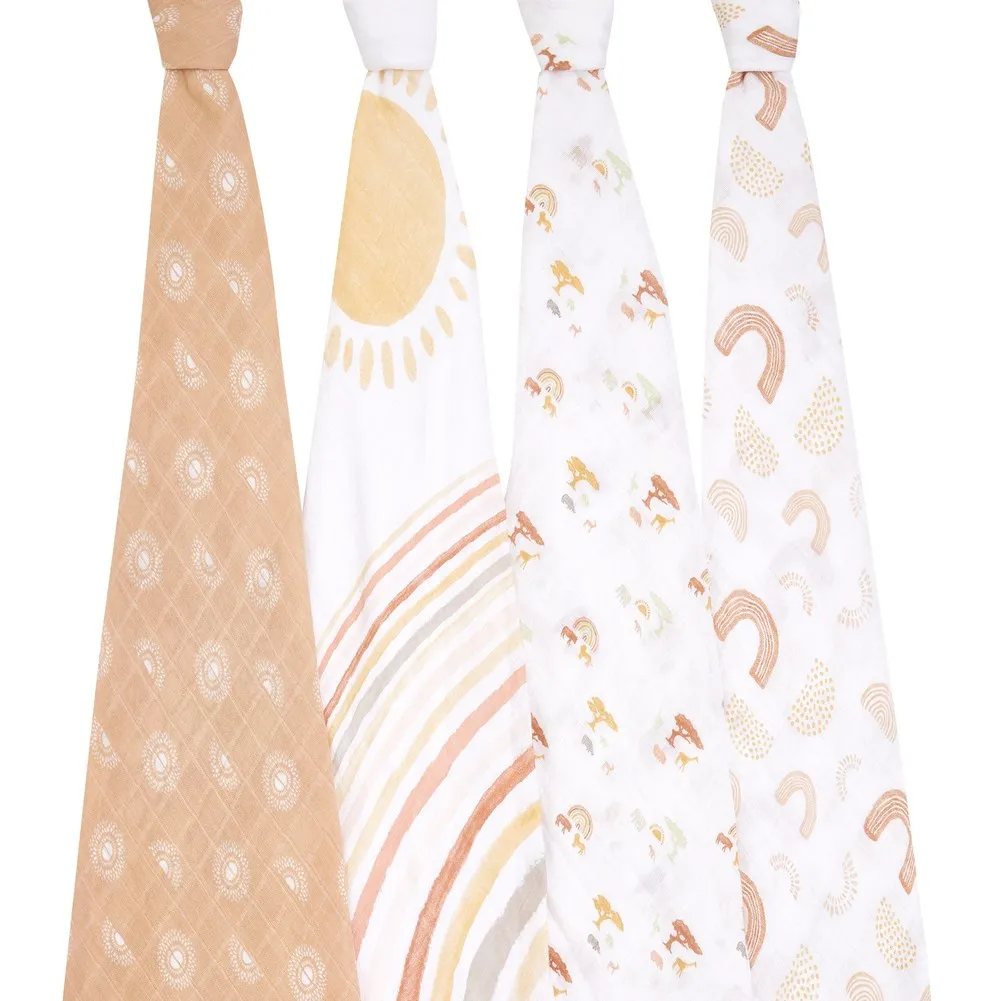 Aden   Anais Classic 4-Pack Muslin Swaddles - Keep Rising