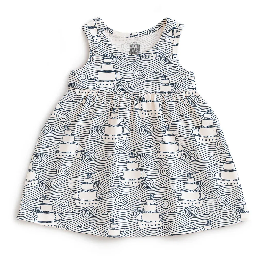Alna Baby Dress, High Seas Navy
