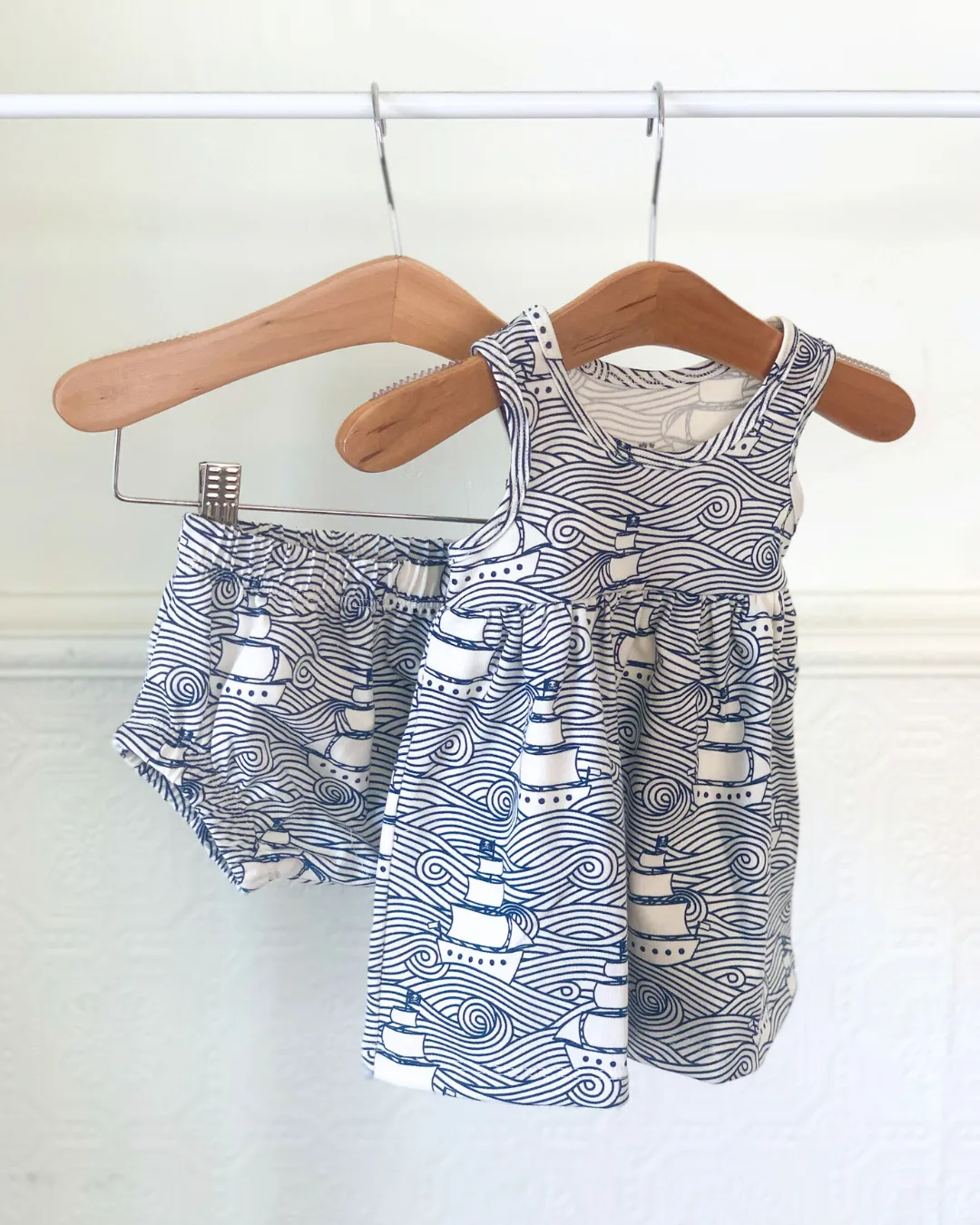 Alna Baby Dress, High Seas Navy