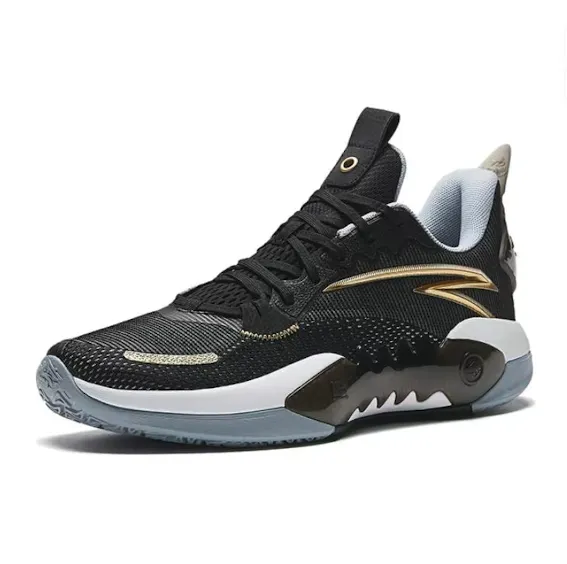 ANTA Shock Wave 5 Team 'Black Golden' sneakers, black