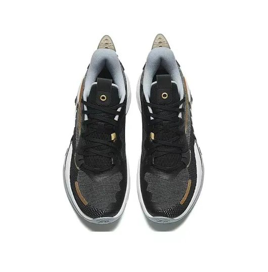 ANTA Shock Wave 5 Team 'Black Golden' sneakers, black