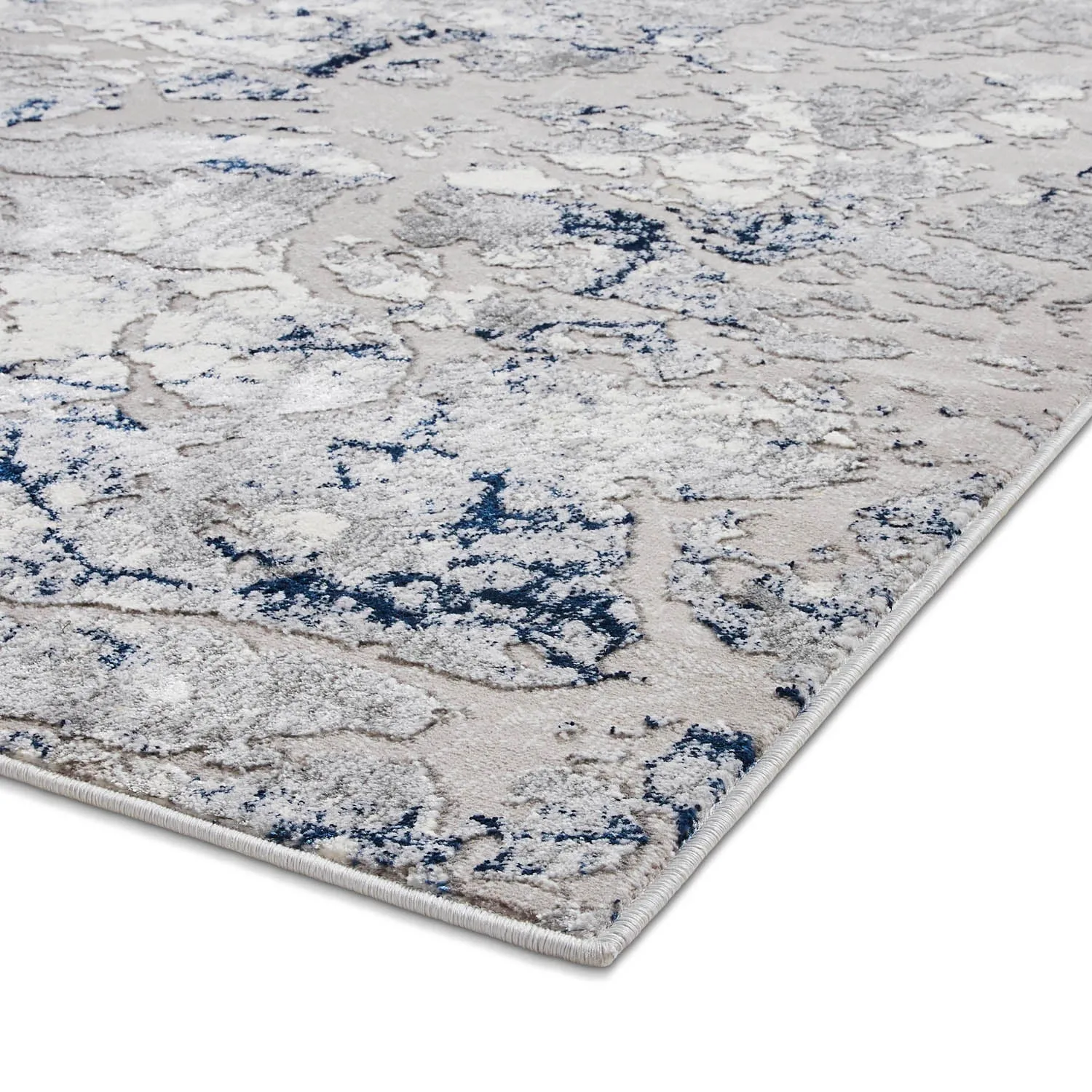 Apollo 2677 Grey/Navy Rug