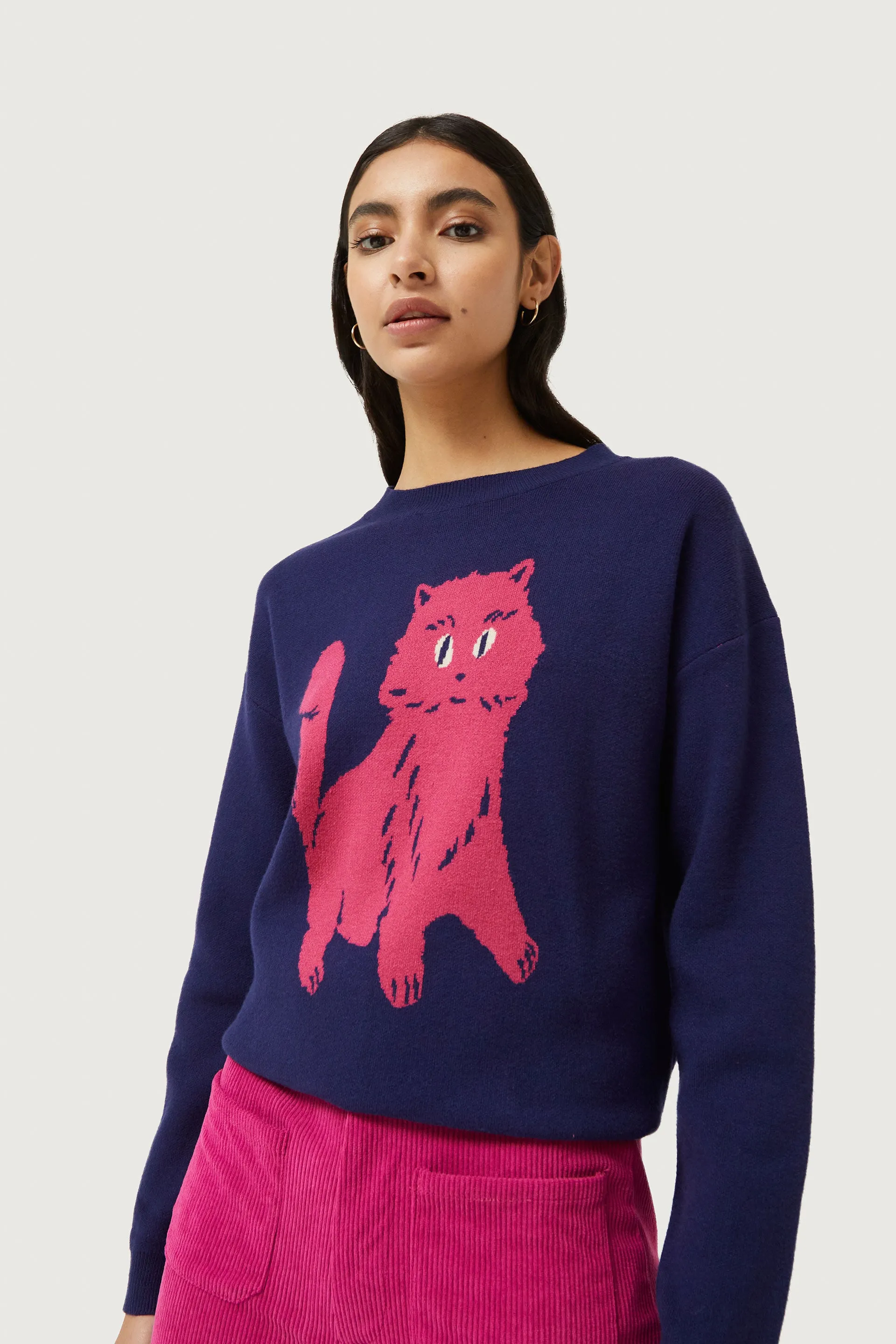 Cat Print Jumper
