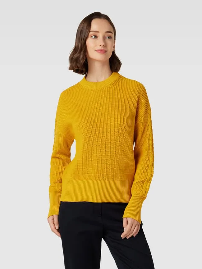 Christian Berg Knitted Crew Neck Sweater, Yellow