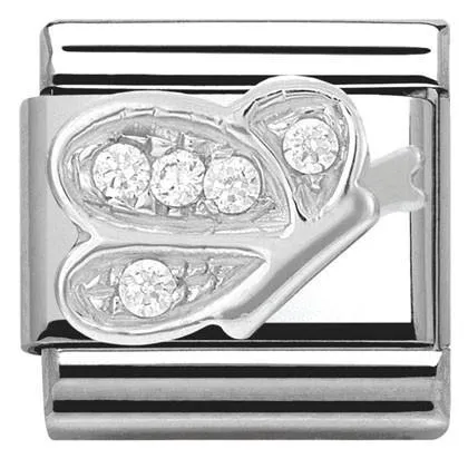 Classic S/steel,CZ, 925 Butterfly