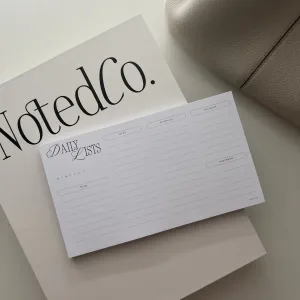 'Daily Lists' Note Pad