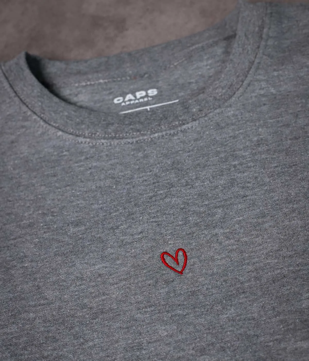 DRAWN HEART SWEATER.