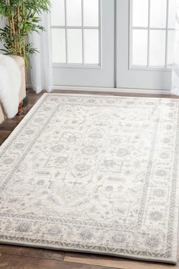Esme Winter White Transitional Rug