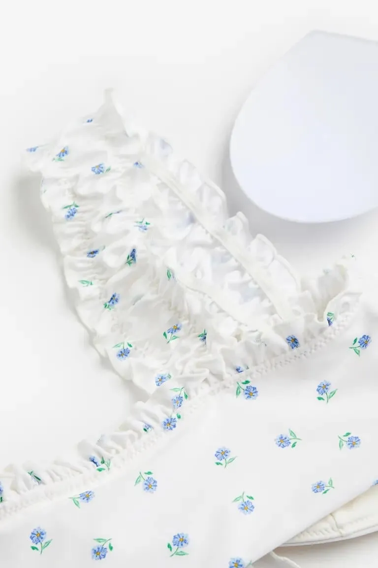 H&M Padded Bikini top, white