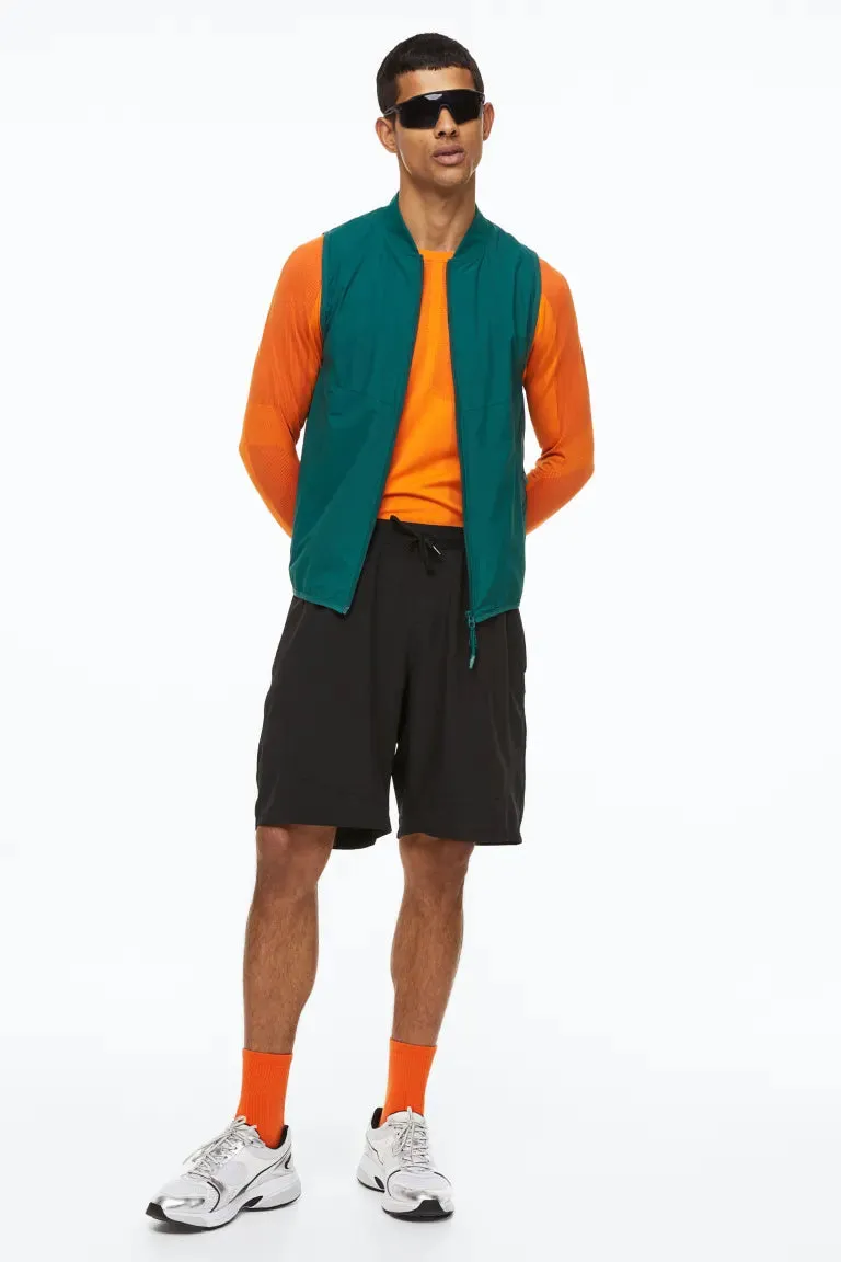 H&M running raincoat, forest green