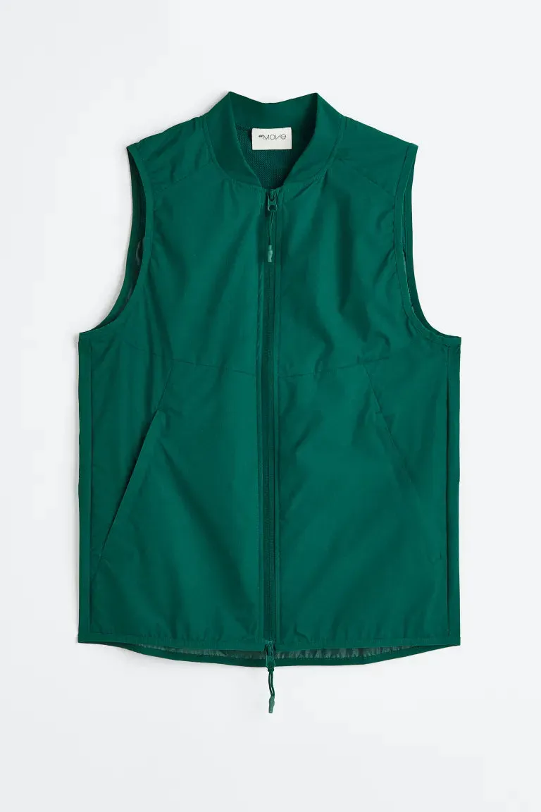 H&M running raincoat, forest green
