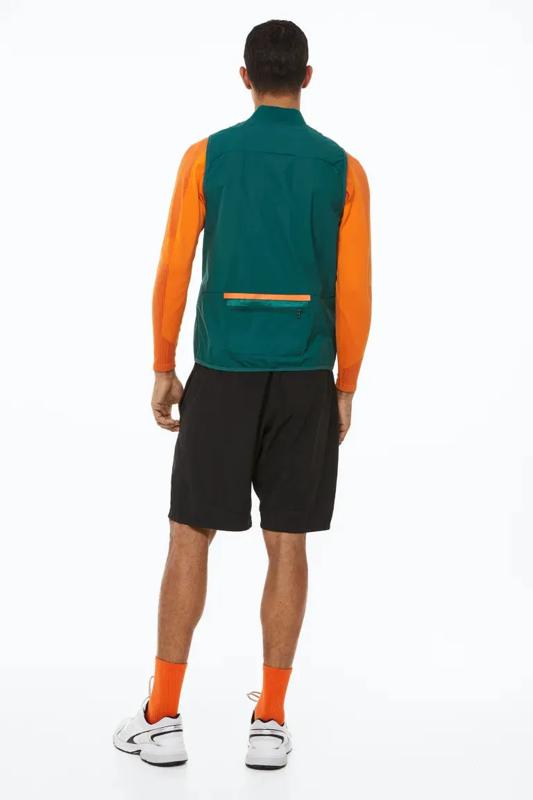 H&M running raincoat, forest green
