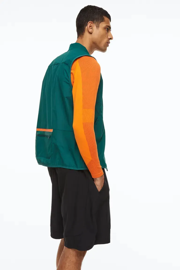 H&M running raincoat, forest green