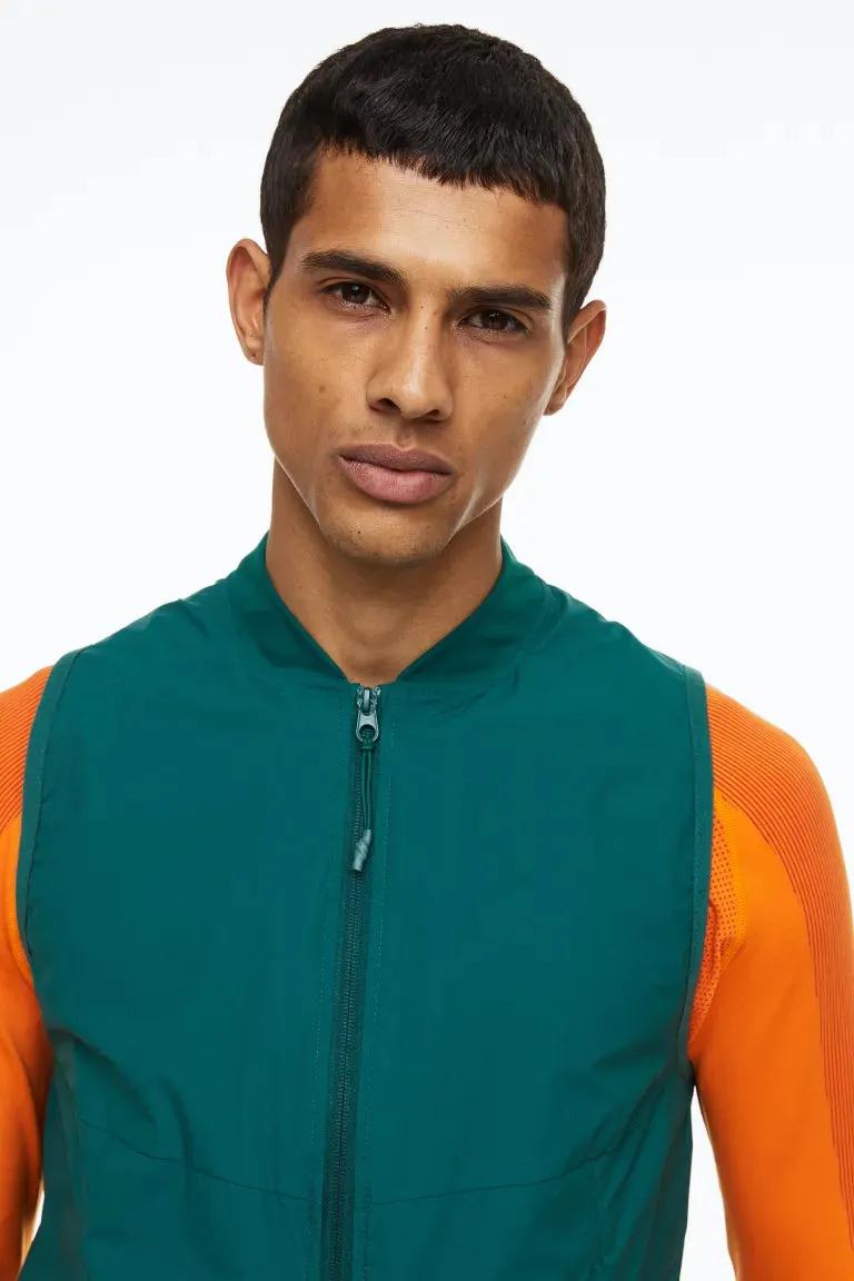H&M running raincoat, forest green