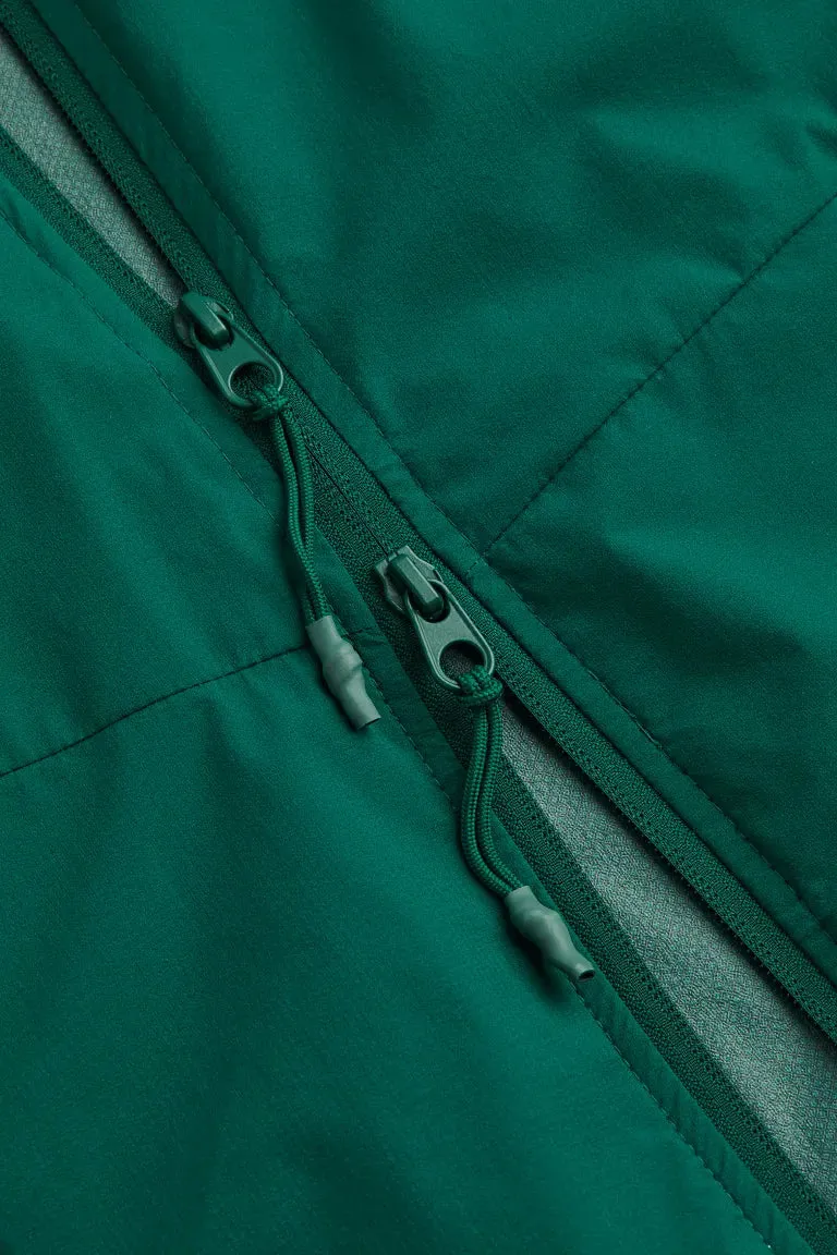 H&M running raincoat, forest green