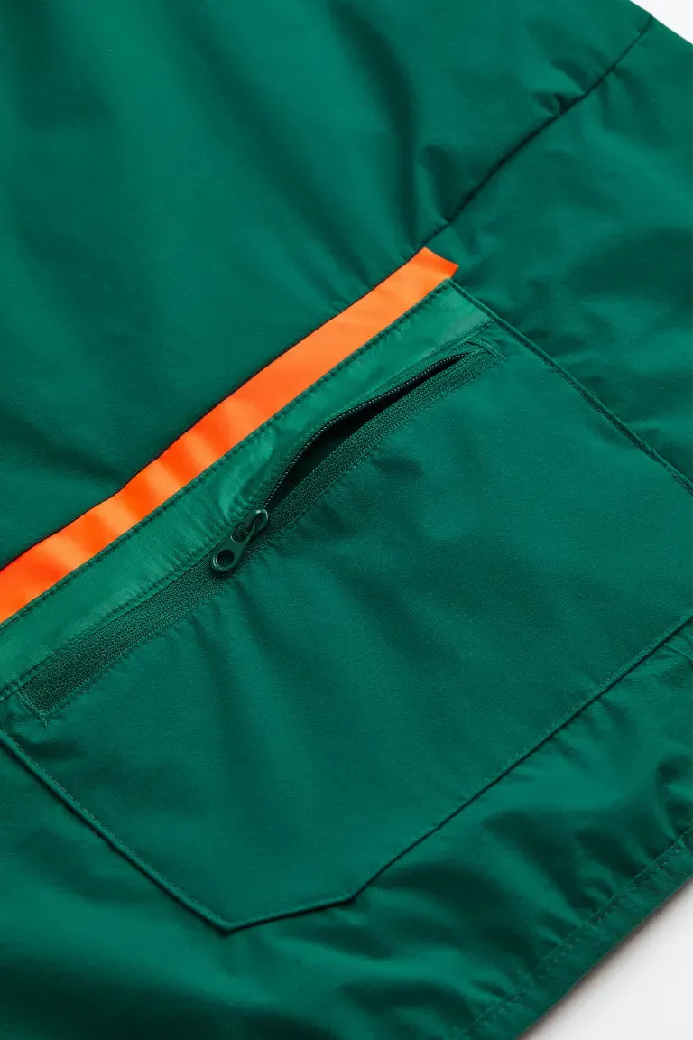 H&M running raincoat, forest green