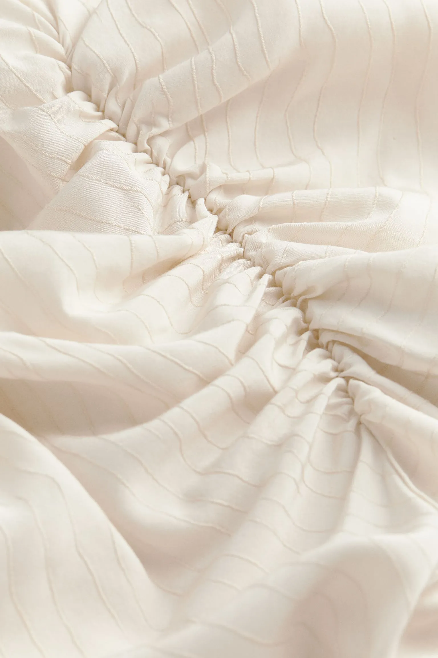 H&M Slit-sleeved dress, cream