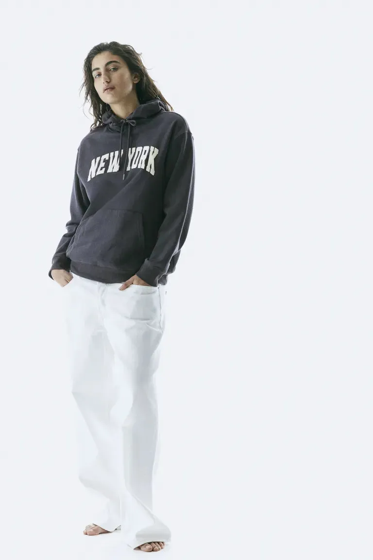 H&M text sweatshirt, gray