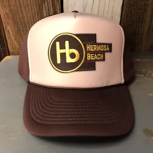 Hermosa Beach THE NEW STYLE Winter All Foam Cap Hat - Brown/Khaki/Brown