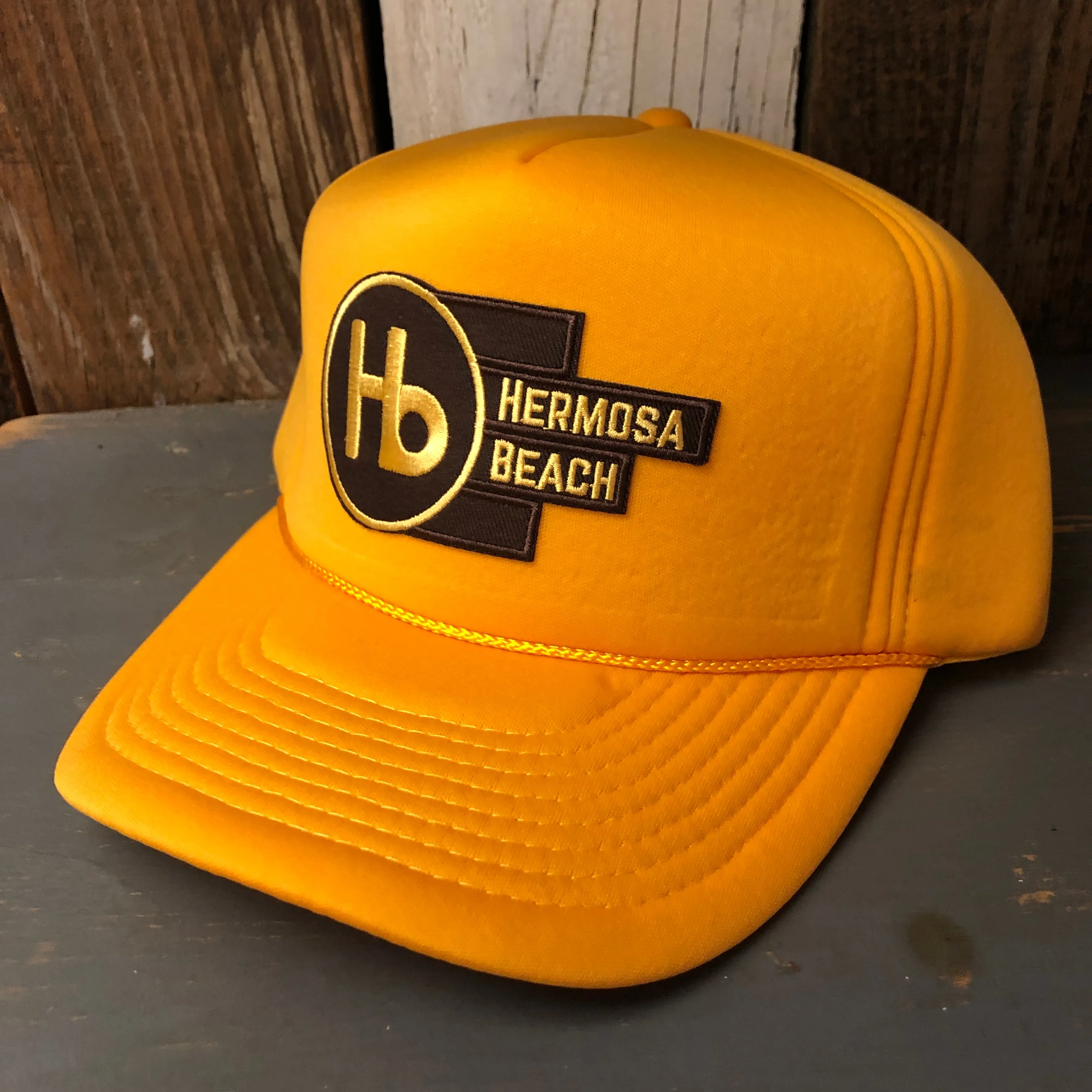 Hermosa Beach THE NEW STYLE Winter All Foam Cap Hat - Gold