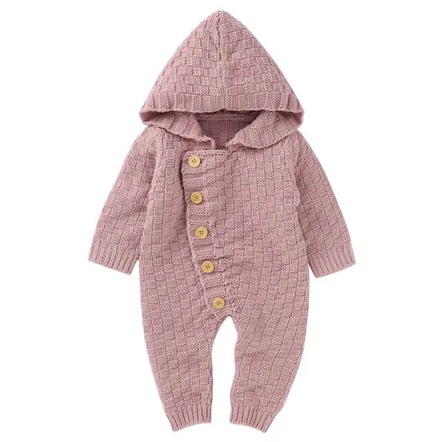 Hooded Knit Jumpsuit