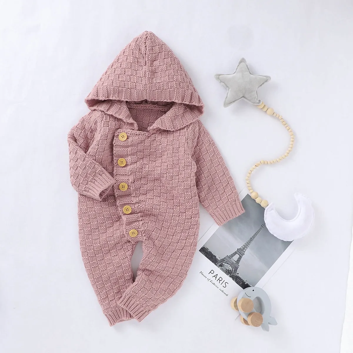 Hooded Knit Jumpsuit