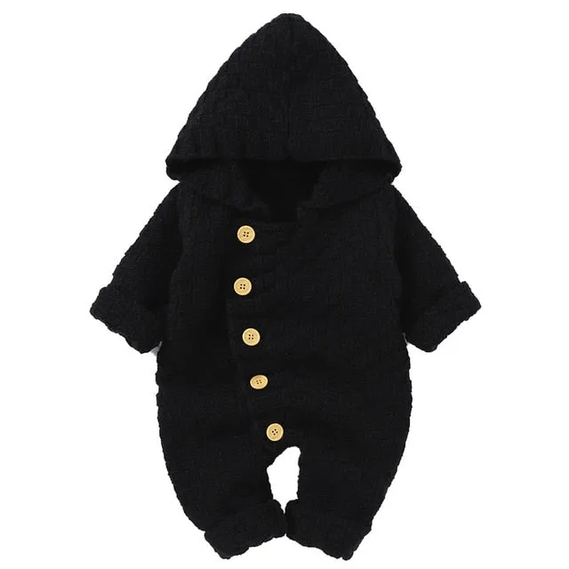 Hooded Knit Jumpsuit