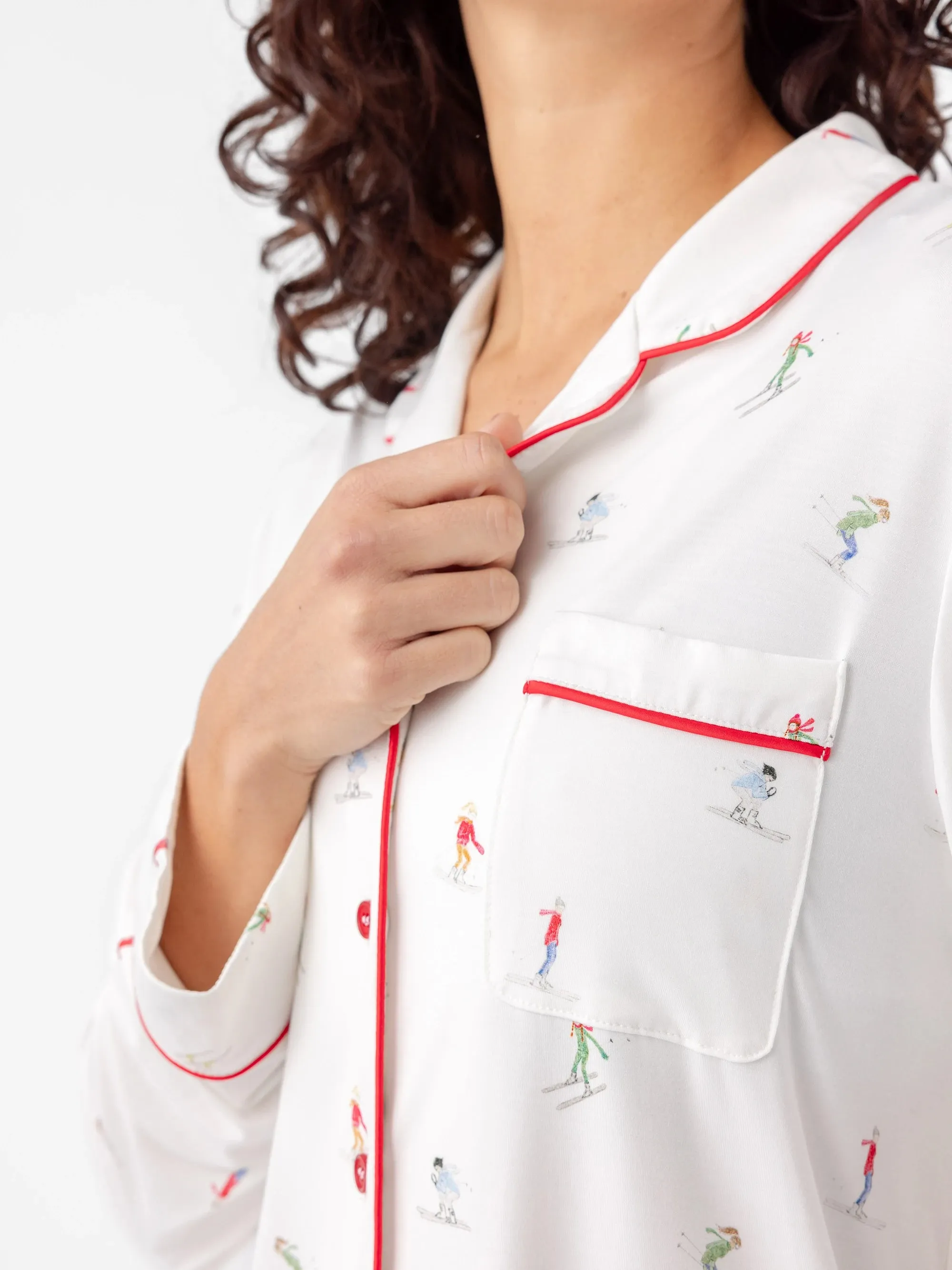 Last Chance Women's Bamboo Stretch-Knit Long Sleeve Pajama Top