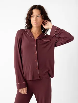 Last Chance Women's Bamboo Stretch-Knit Long Sleeve Pajama Top