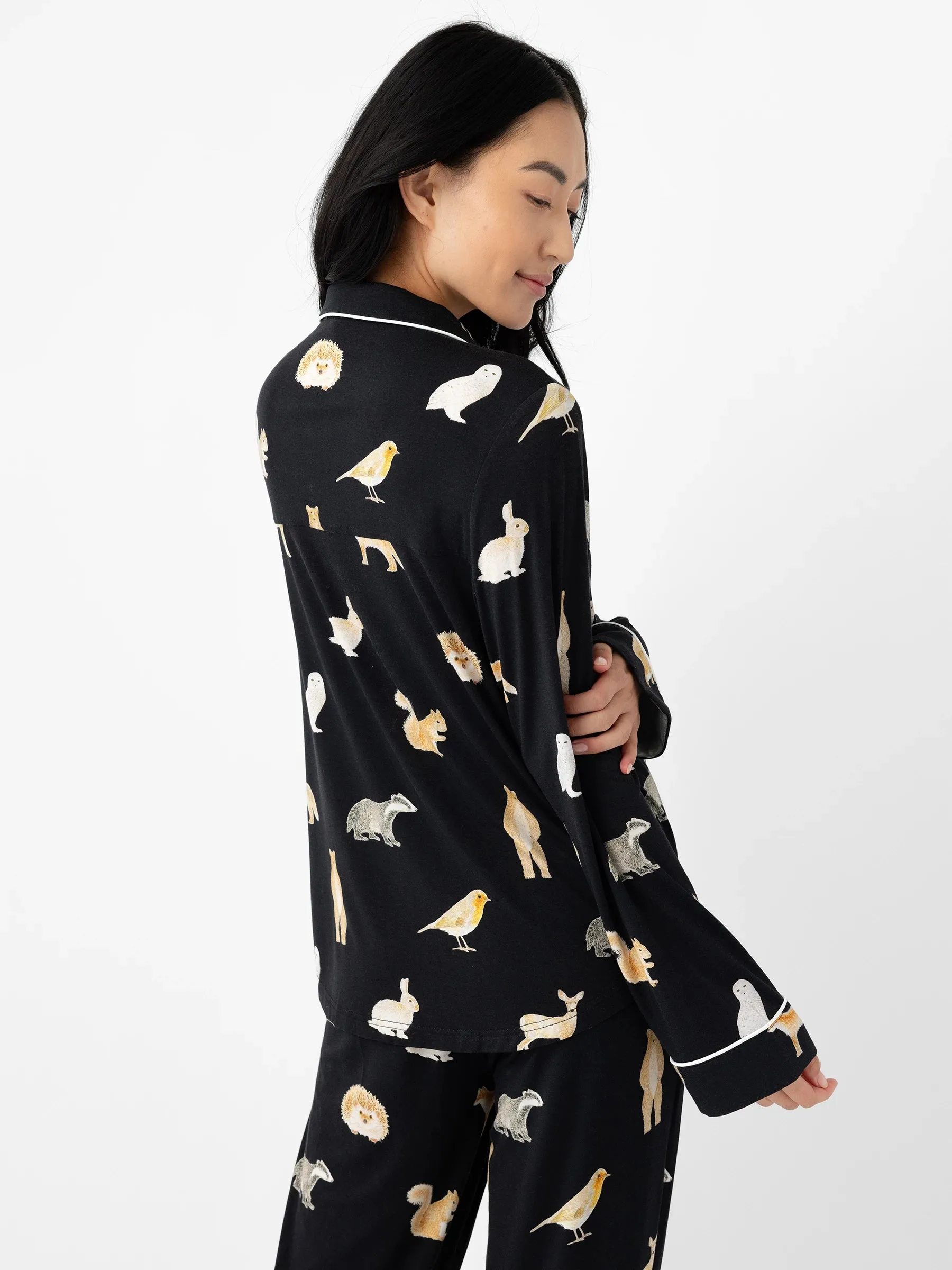 Last Chance Women's Bamboo Stretch-Knit Long Sleeve Pajama Top