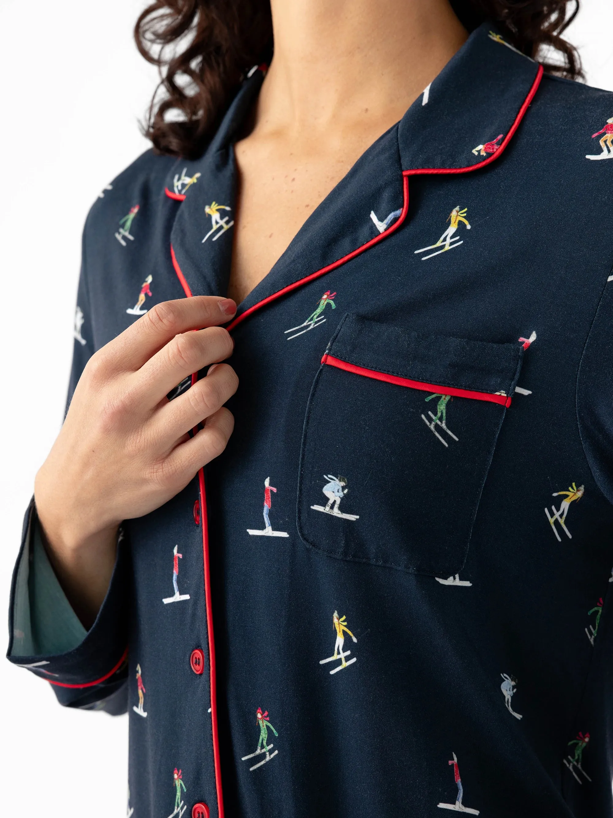 Last Chance Women's Bamboo Stretch-Knit Long Sleeve Pajama Top