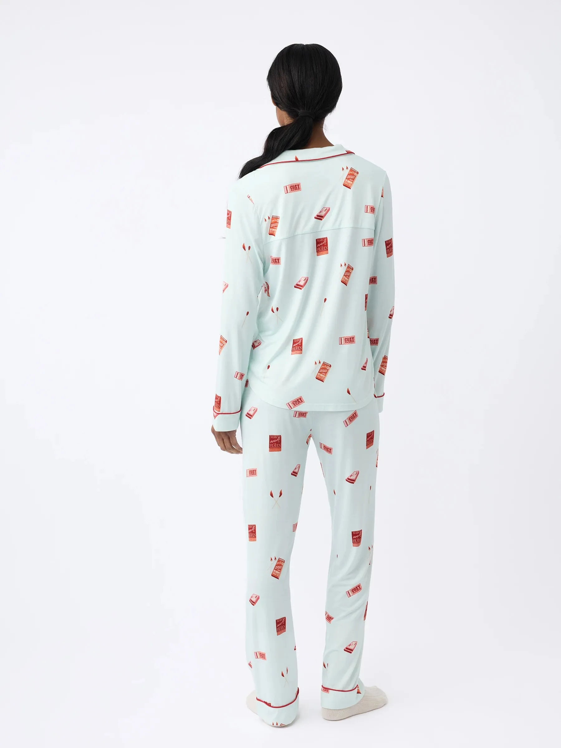 Last Chance Women's Bamboo Stretch-Knit Long Sleeve Pajama Top