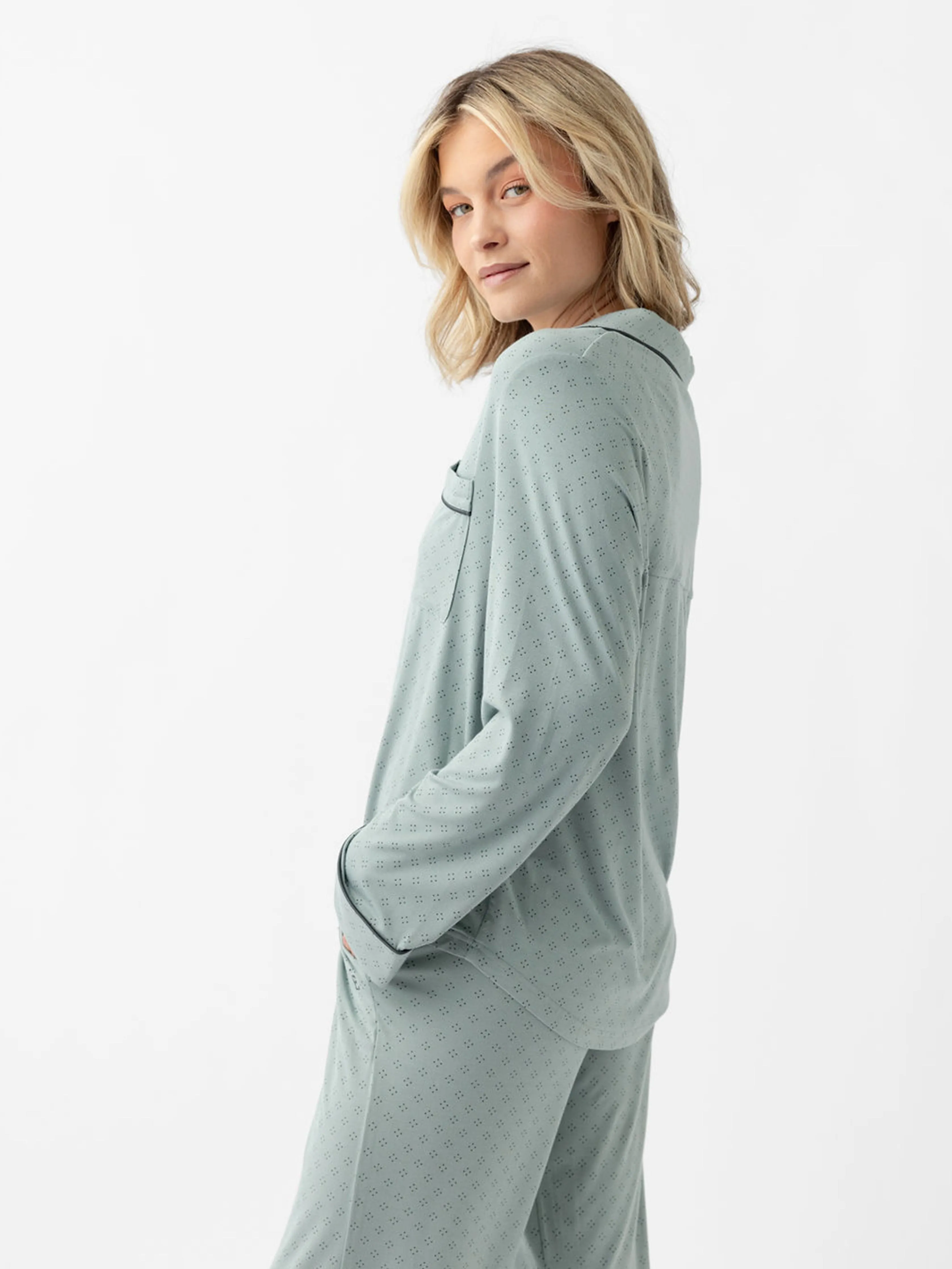 Last Chance Women's Bamboo Stretch-Knit Long Sleeve Pajama Top