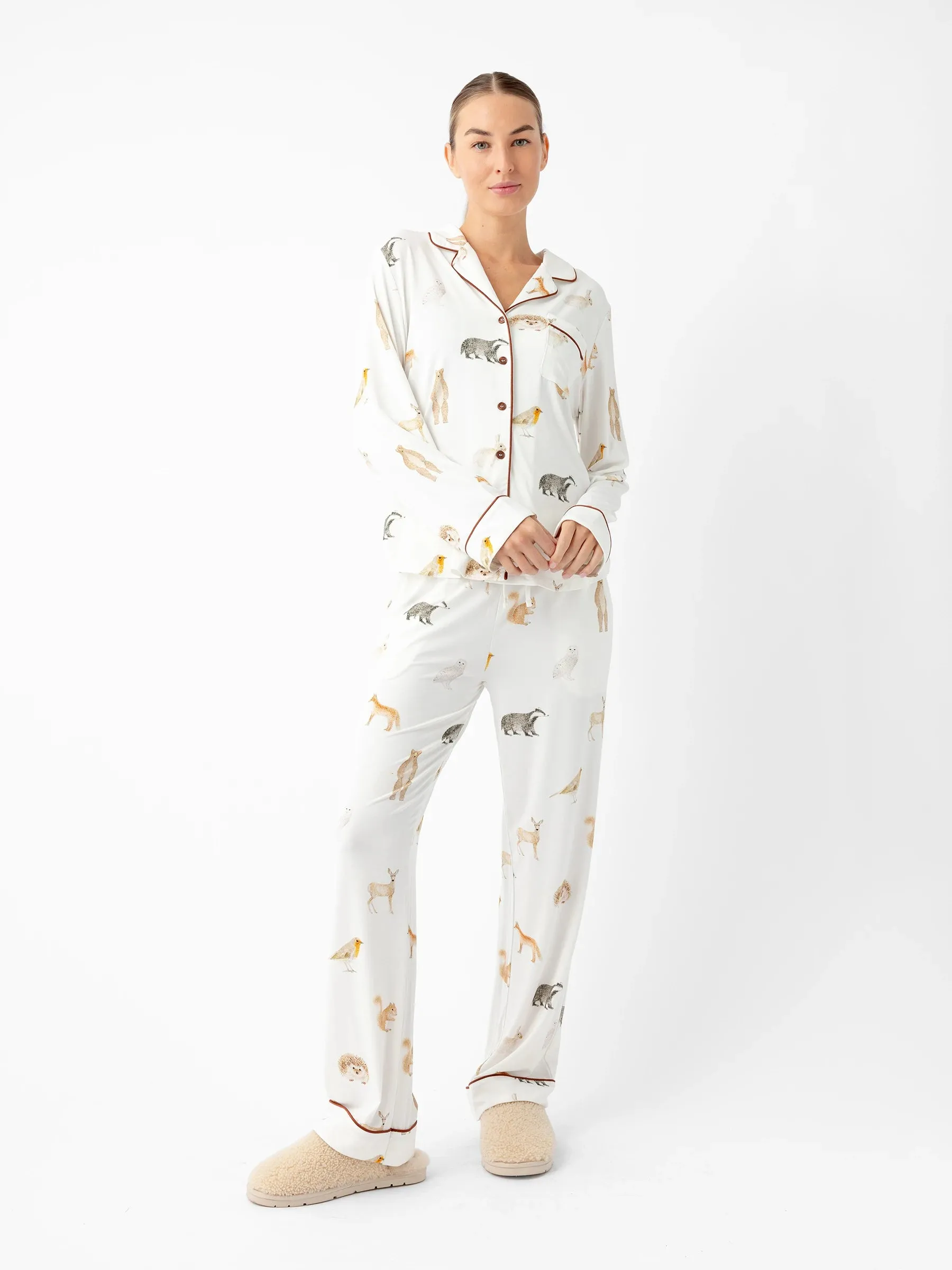 Last Chance Women's Bamboo Stretch-Knit Long Sleeve Pajama Top