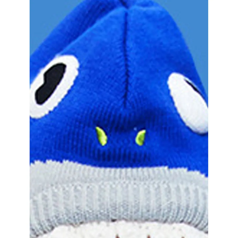 Little Surprise Box Knitted Starfish Shark  theme Winter Cap covering  Neck , Ears and Head for Minus degree Temperature, 5 yrs and above