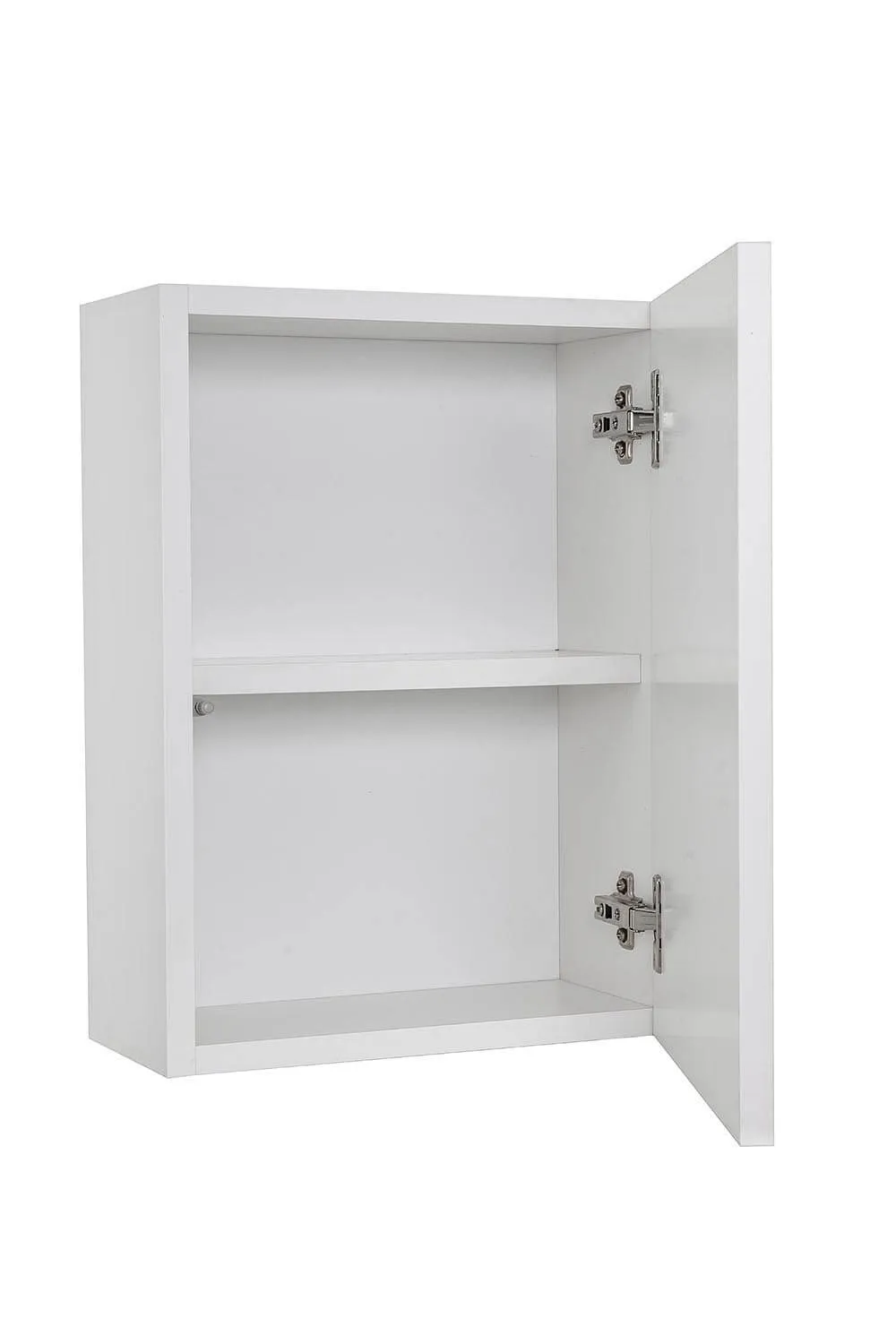 Mobile Bagno 70cm Sospeso Cassetto, Colonna Pensile, Vano a Giorno, Specchio E Lampada