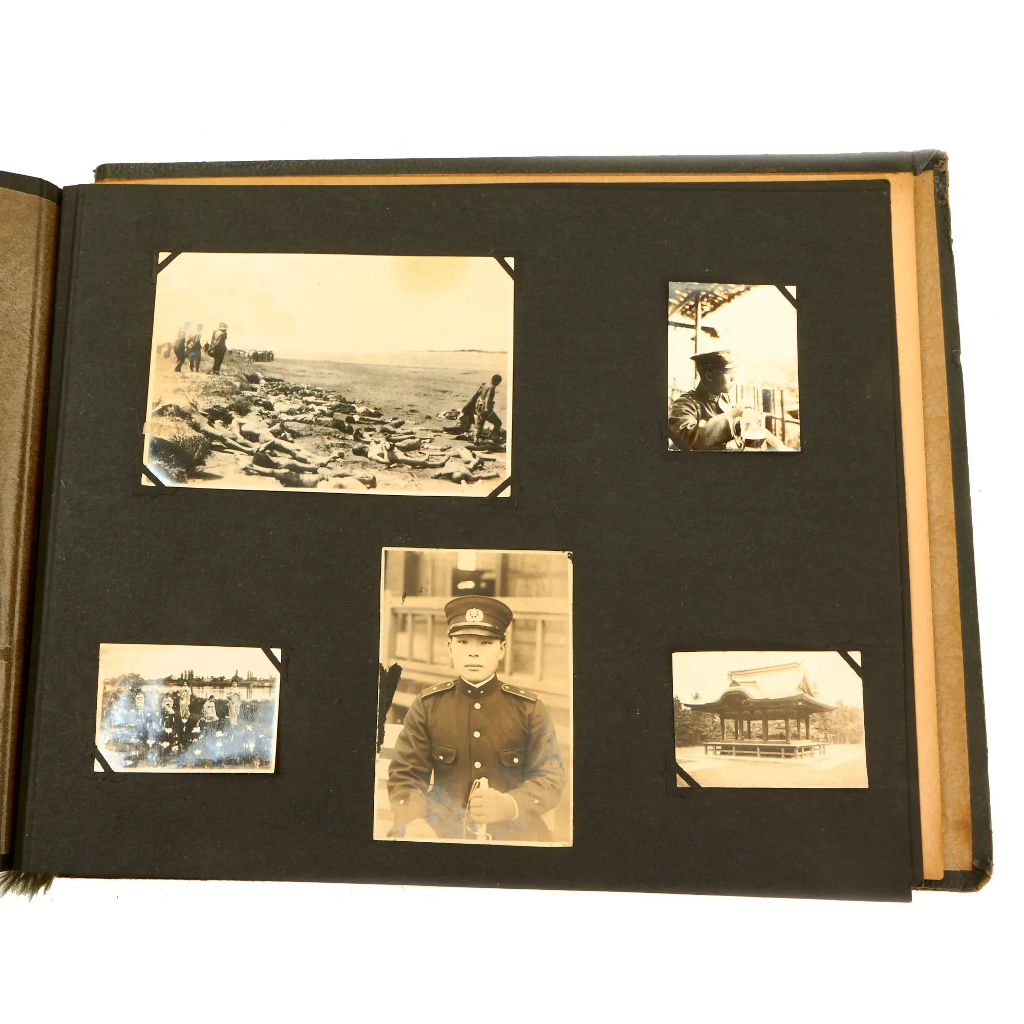 Original Japanese WWII Second Sino-Japanese War “China Incident Memorial” Personal Photo Album - 79 Pictures
