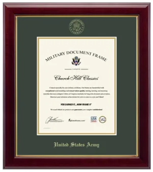 United States Army Gold Embossed Gallery Certificate Frame (Vertical)*