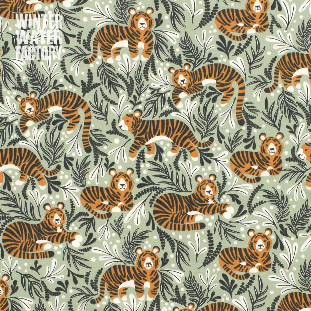 Valencia Dress, Dreaming Tigers Green