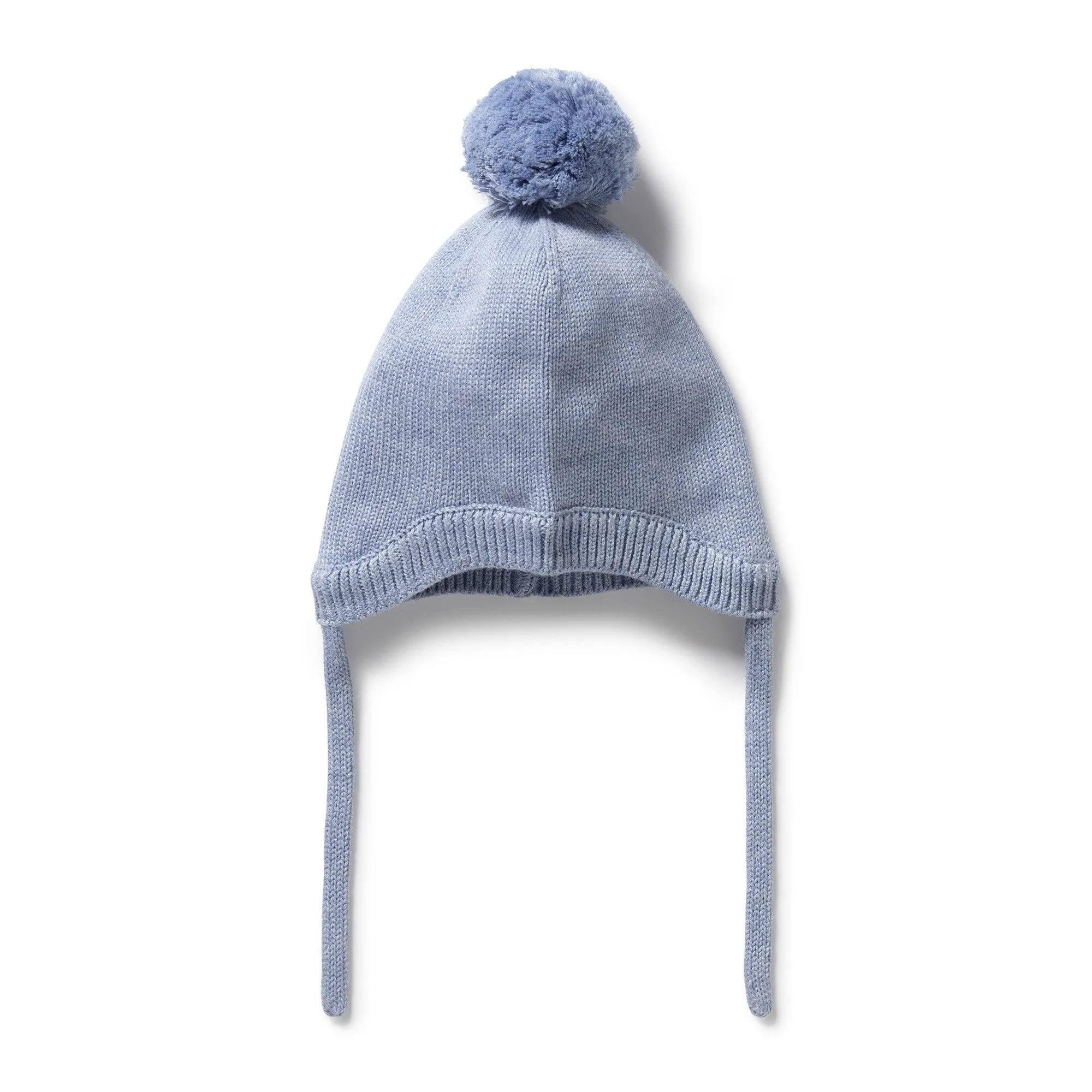 Wilson & Frenchy - Blue Speckle Organic Knitted Bonnet